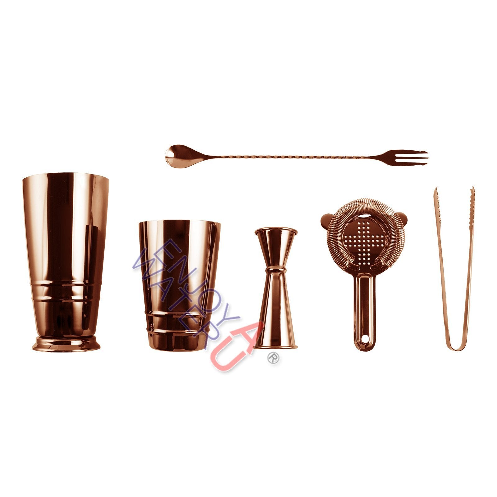 Boston Cocktail Shaker Set – 5pc 304 Stainless Steel Bar Kit