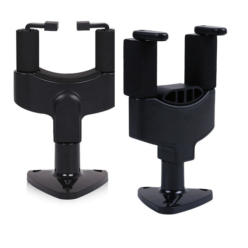 Guitar Wall Mount Hanger – Space-Saving Resin Plastic Holder, Black