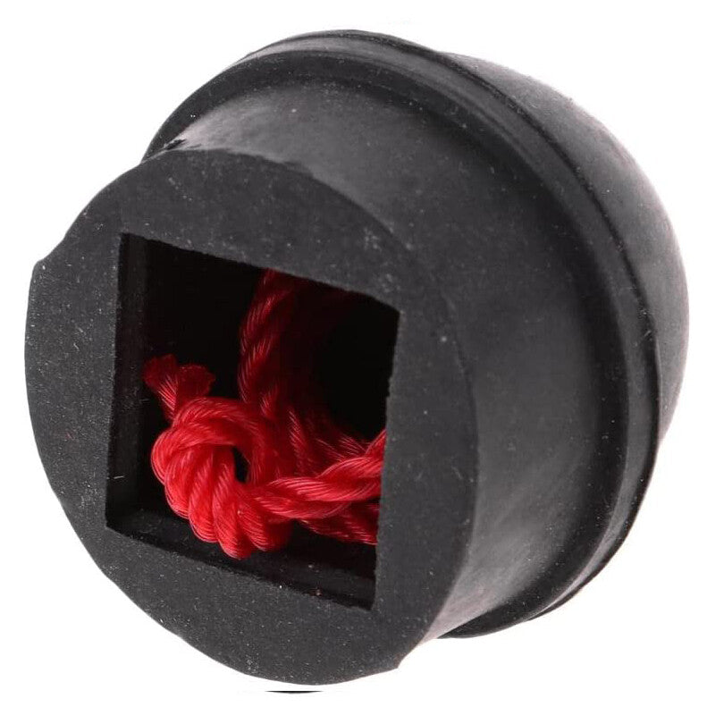 2x Rubber Pool Chalk Holders with Cord – Black