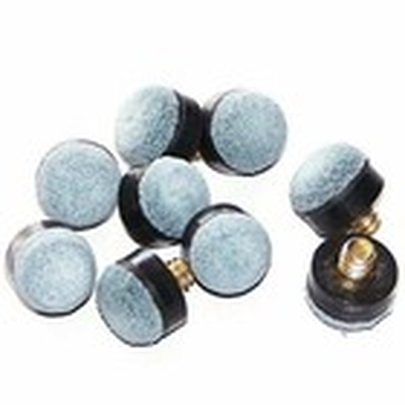 10pcs Billiard Cue Tips & Ferrules Set – Screw-On Soft Tips