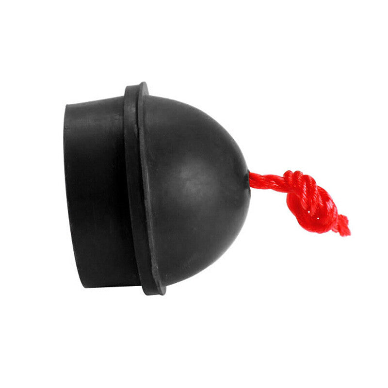 2x Rubber Pool Chalk Holders with Cord – Black