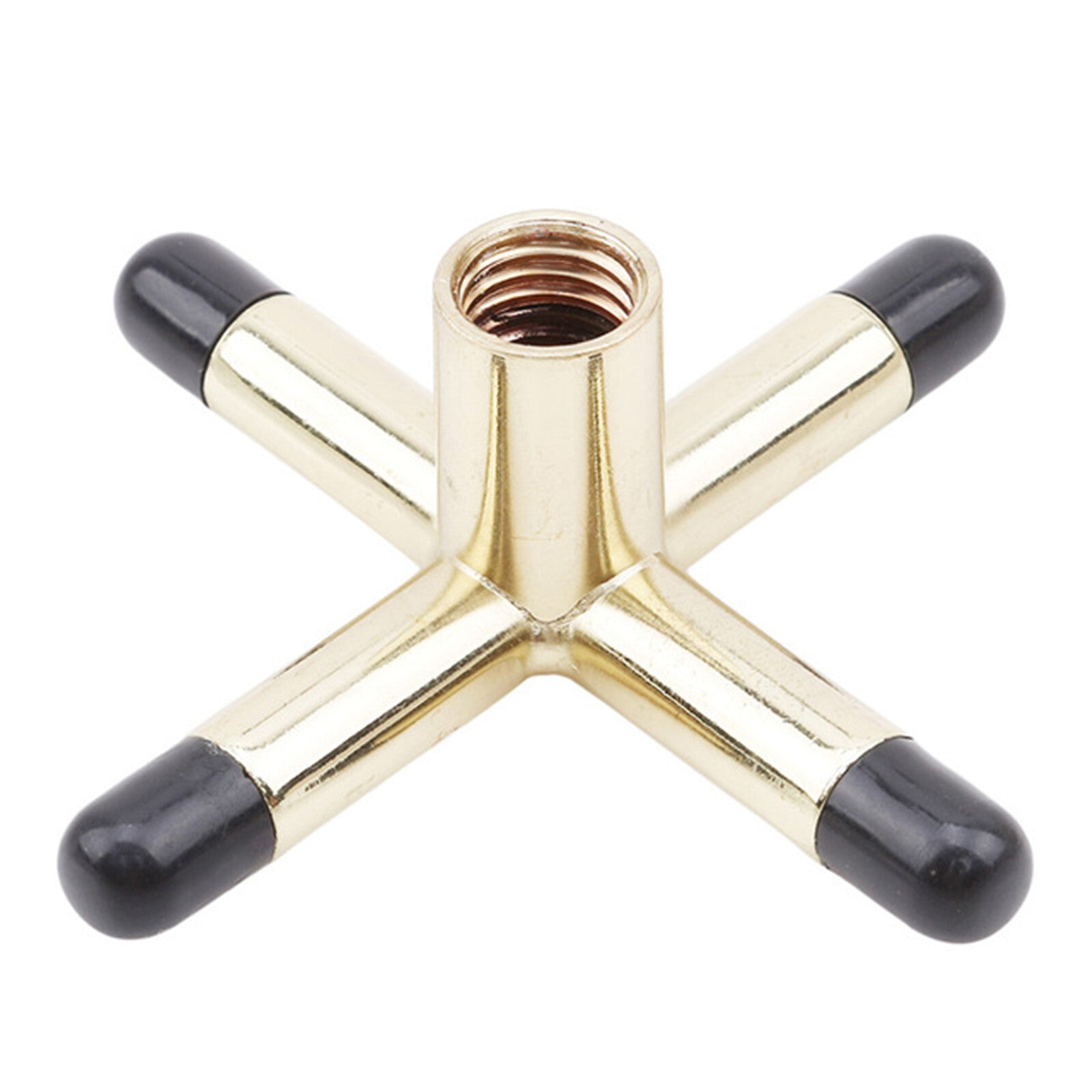 2x Pool Cue Rest Set – Cross & Spider Brass Bridge Heads