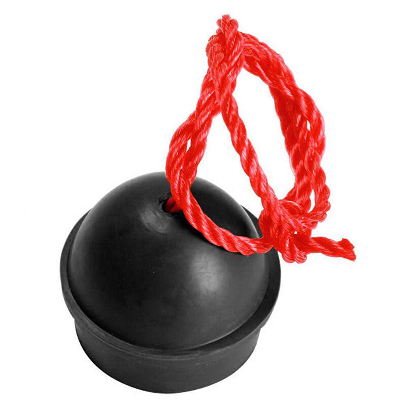 2x Rubber Pool Chalk Holders with Cord – Black