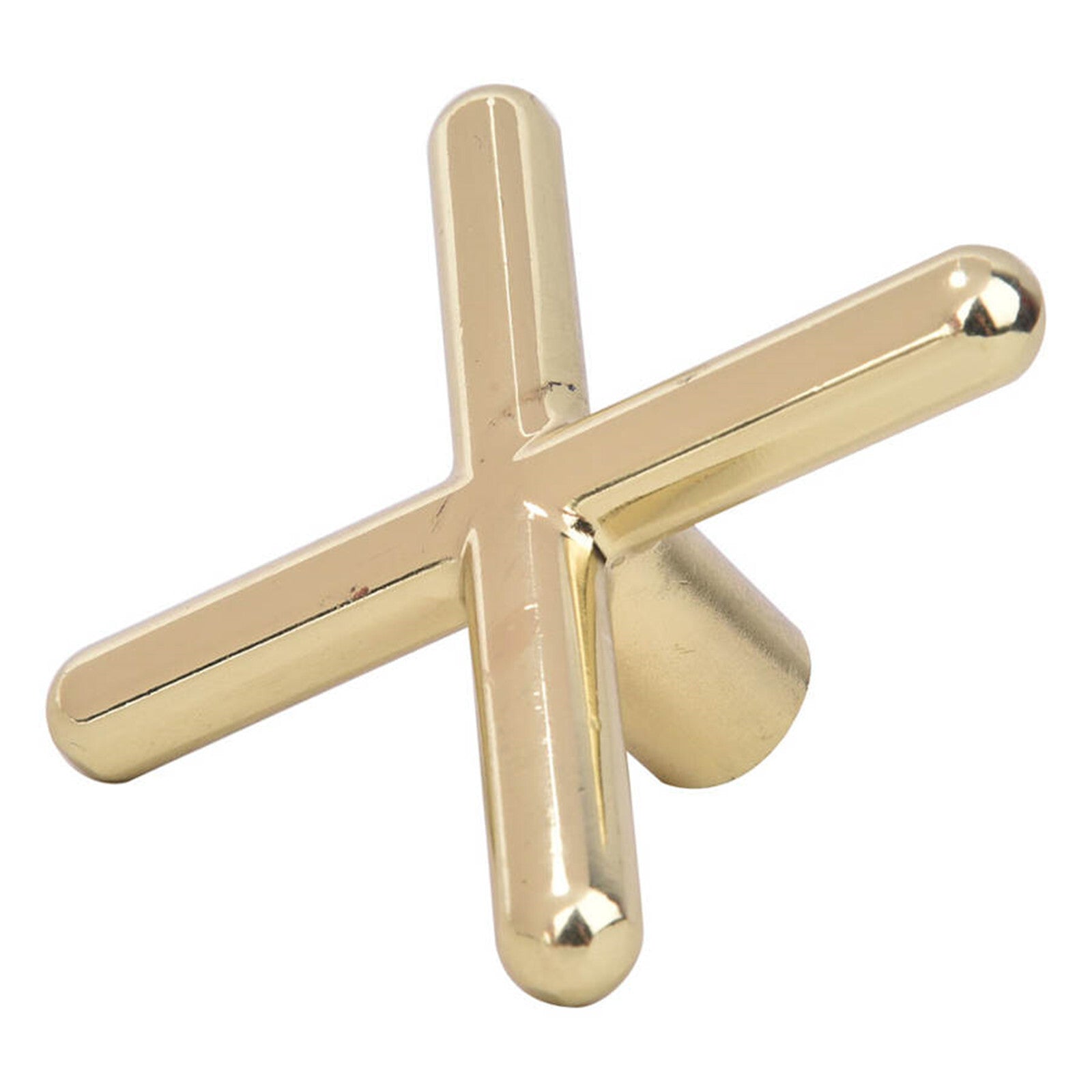 2x Pool Cue Rest Set – Cross & Spider Brass Bridge Heads