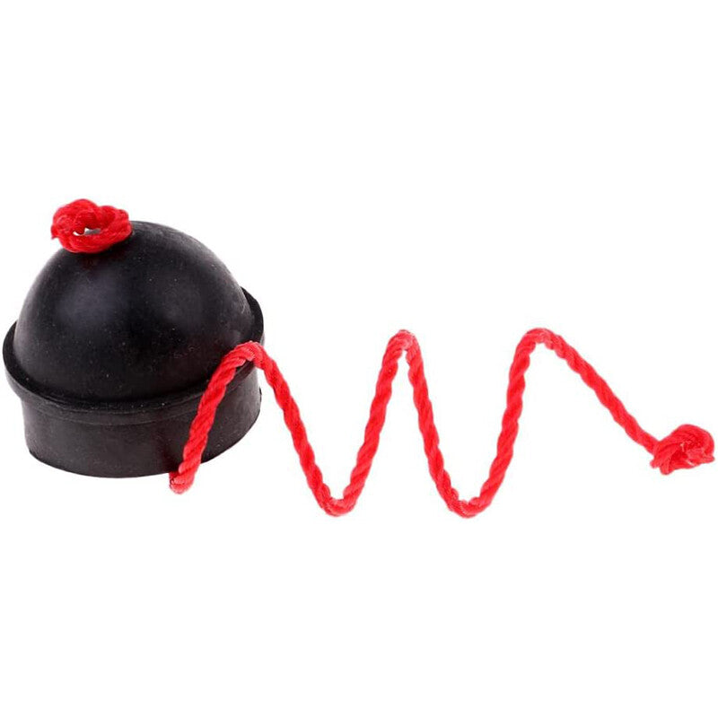 2x Rubber Pool Chalk Holders with Cord – Black