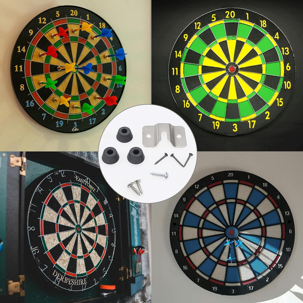 RuenTech Steel Dartboard Wall Bracket – Secure Mounting Kit
