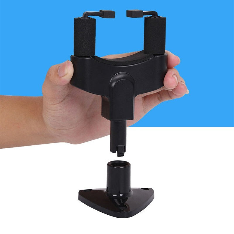 Guitar Wall Mount Hanger – Space-Saving Resin Plastic Holder, Black