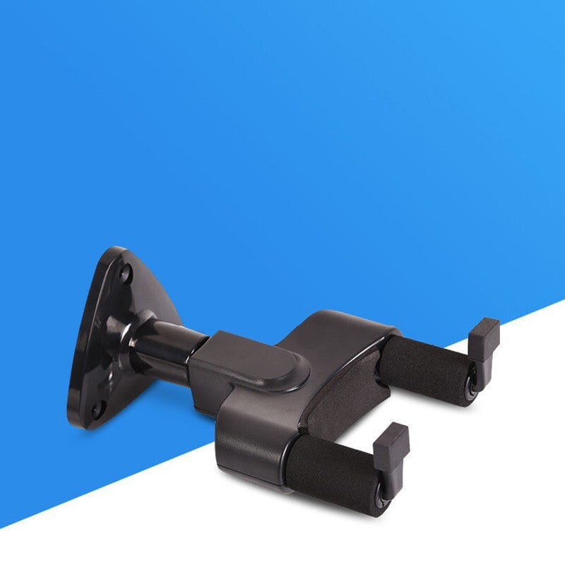 Guitar Wall Mount Hanger – Space-Saving Resin Plastic Holder, Black
