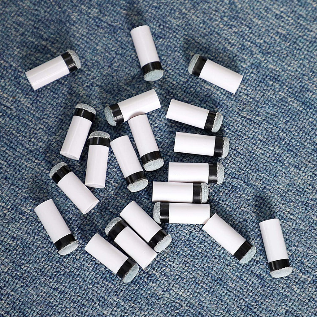10pcs Billiard Cue Tips & Ferrules Set – Screw-On Soft Tips