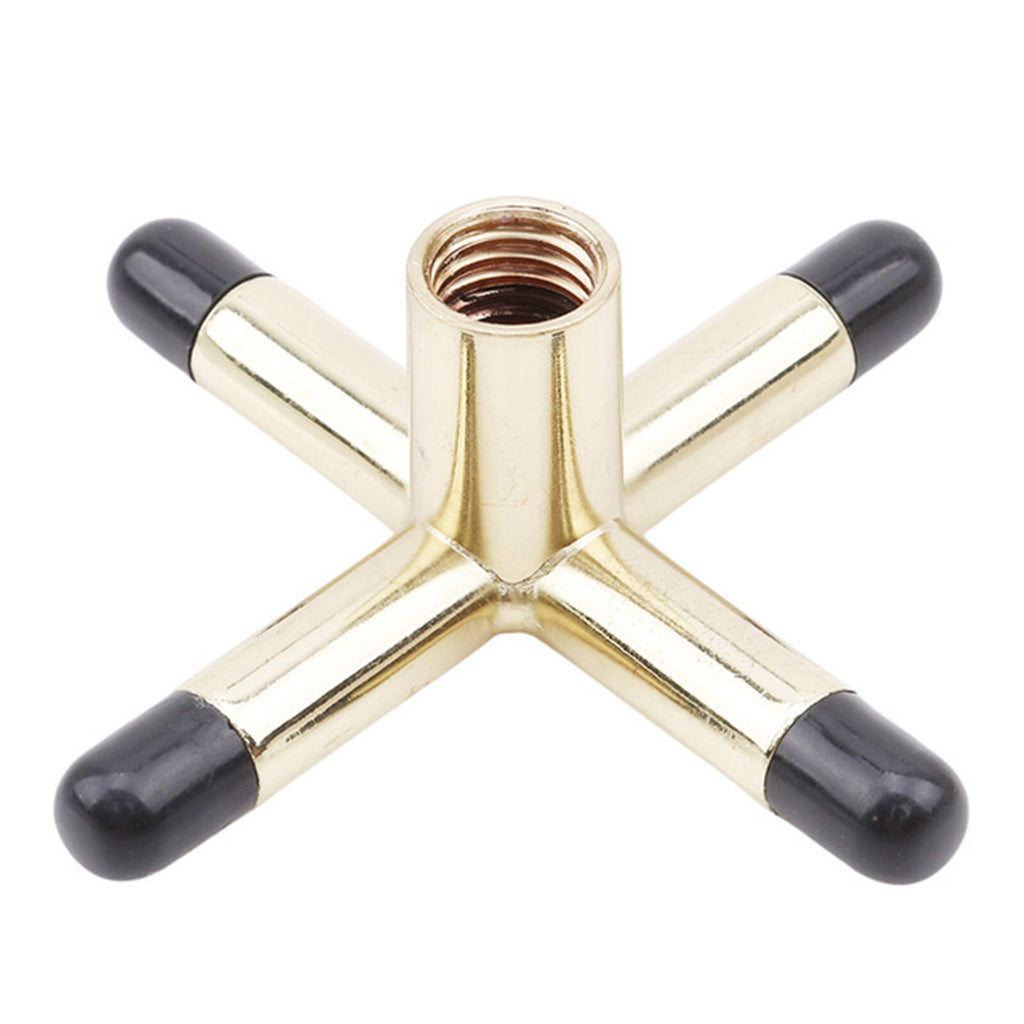 2x Pool Cue Rest Set – Cross & Spider Brass Bridge Heads