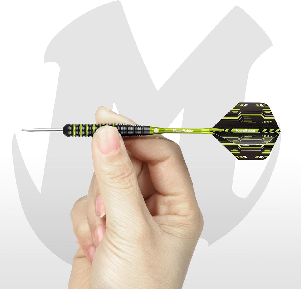 Pro Steel Tip Darts Set – 6 Darts, 24 Flights, 8 Shafts + Case