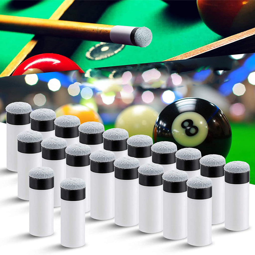 10pcs Billiard Cue Tips & Ferrules Set – Screw-On Soft Tips