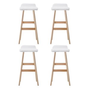 Artiss Sliva Wooden Bar Stools Set of 4 - Image 3