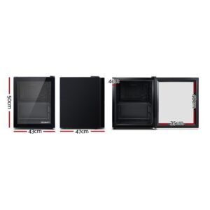 Alternative view of 46L Compact Glass Door Bar Fridge