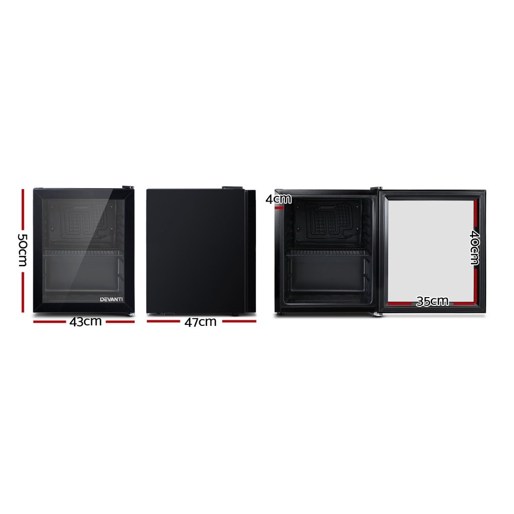 46L Compact Glass Door Bar Fridge - Image 2