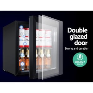 46L Compact Glass Door Bar Fridge - Image 5