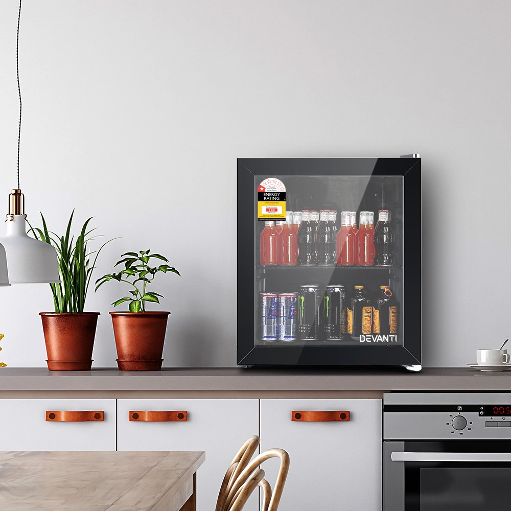 46L Compact Glass Door Bar Fridge