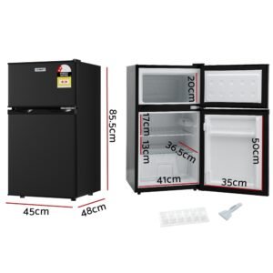 Alternative view of Devanti 85L Bar Fridge Mini Freezer