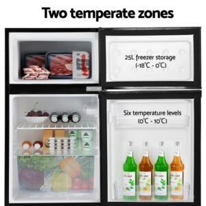 Devanti 85L Bar Fridge Mini Freezer - Image 4