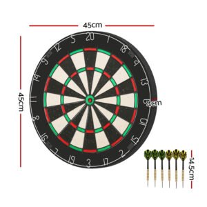 Alternative view of 18-Inch Competition Dartboard with Steel Darts