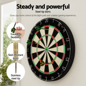 18-Inch Competition Dartboard with Steel Darts - Image 5