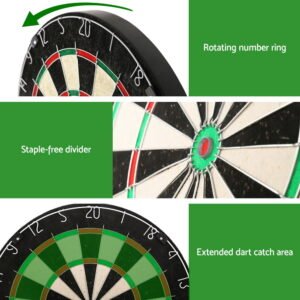 18-Inch Competition Dartboard with Steel Darts - Image 6