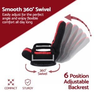 Artiss Floor Gaming Chair with 360 Swivel - Image 5