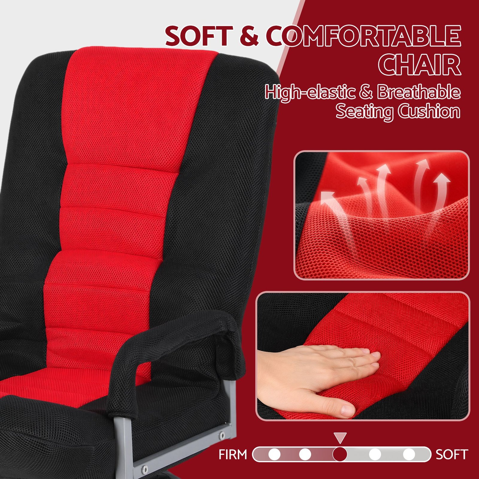 Artiss Floor Gaming Chair with 360 Swivel - Image 6