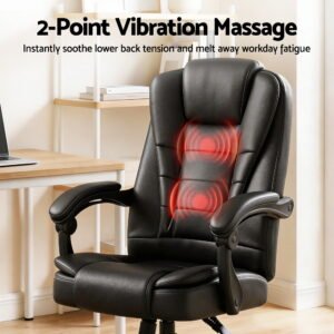 Massage Office Chair with PU Leather - Image 4