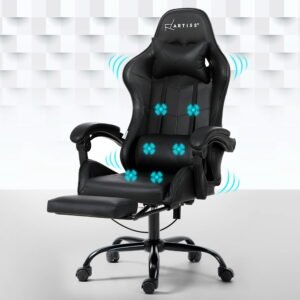 Artiss Massage Gaming Chair - Ergonomic Office Chair