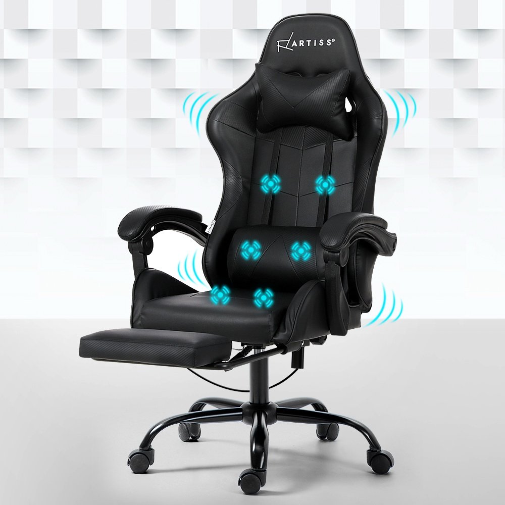 Artiss Massage Gaming Chair - Ergonomic Office Chair