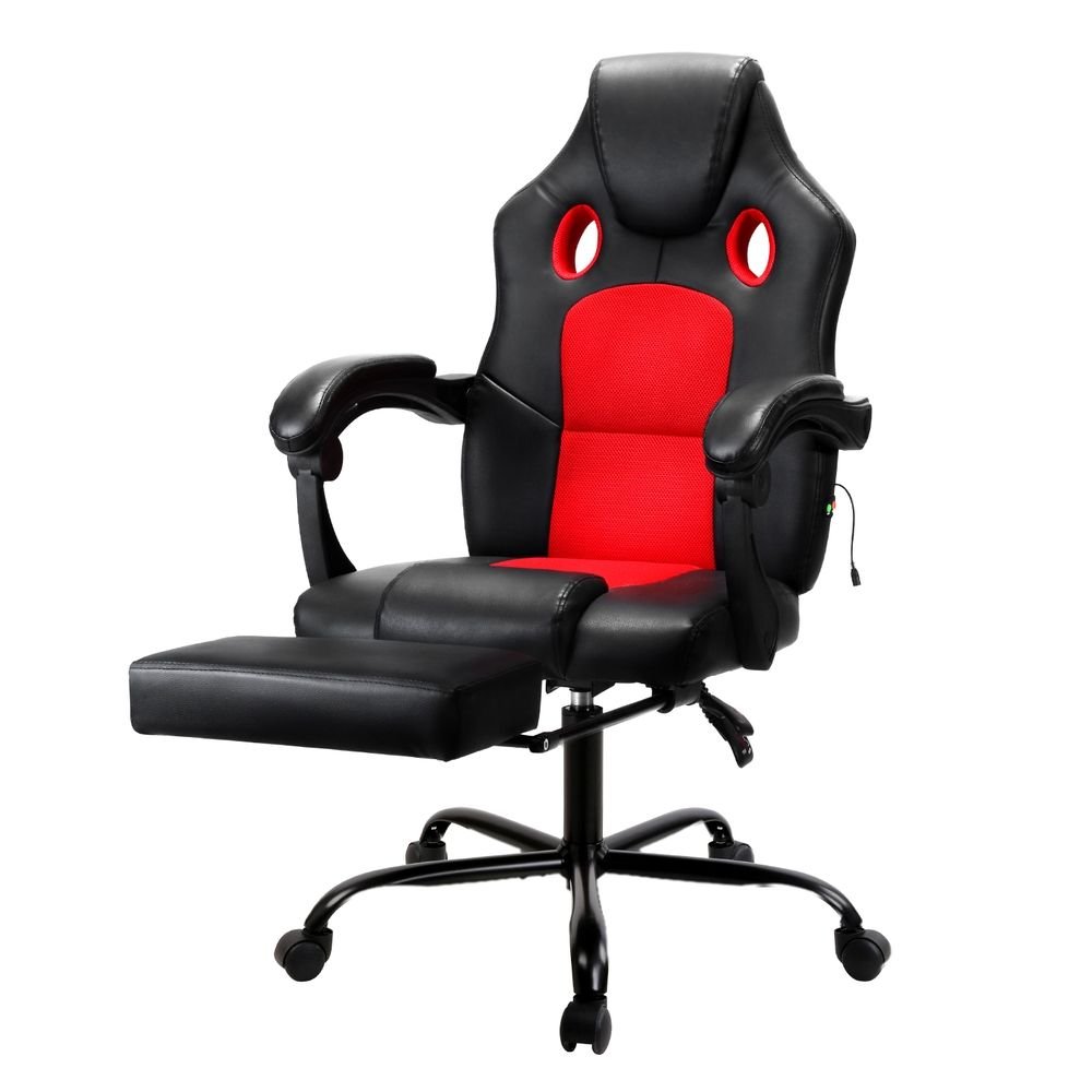 Massage Gaming Office Chair with PU Leather