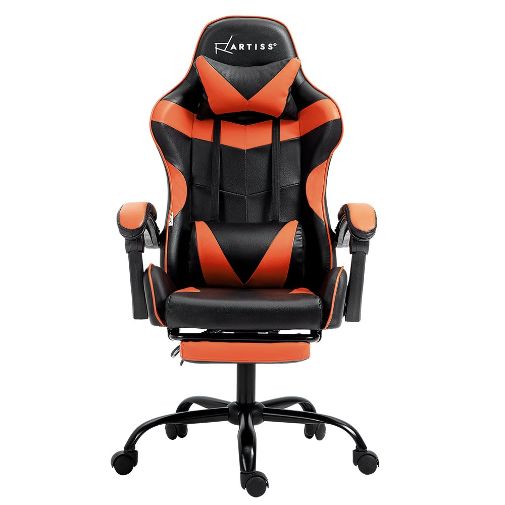 Artiss Comfy Gaming Office Chair with Footrest - Image 3