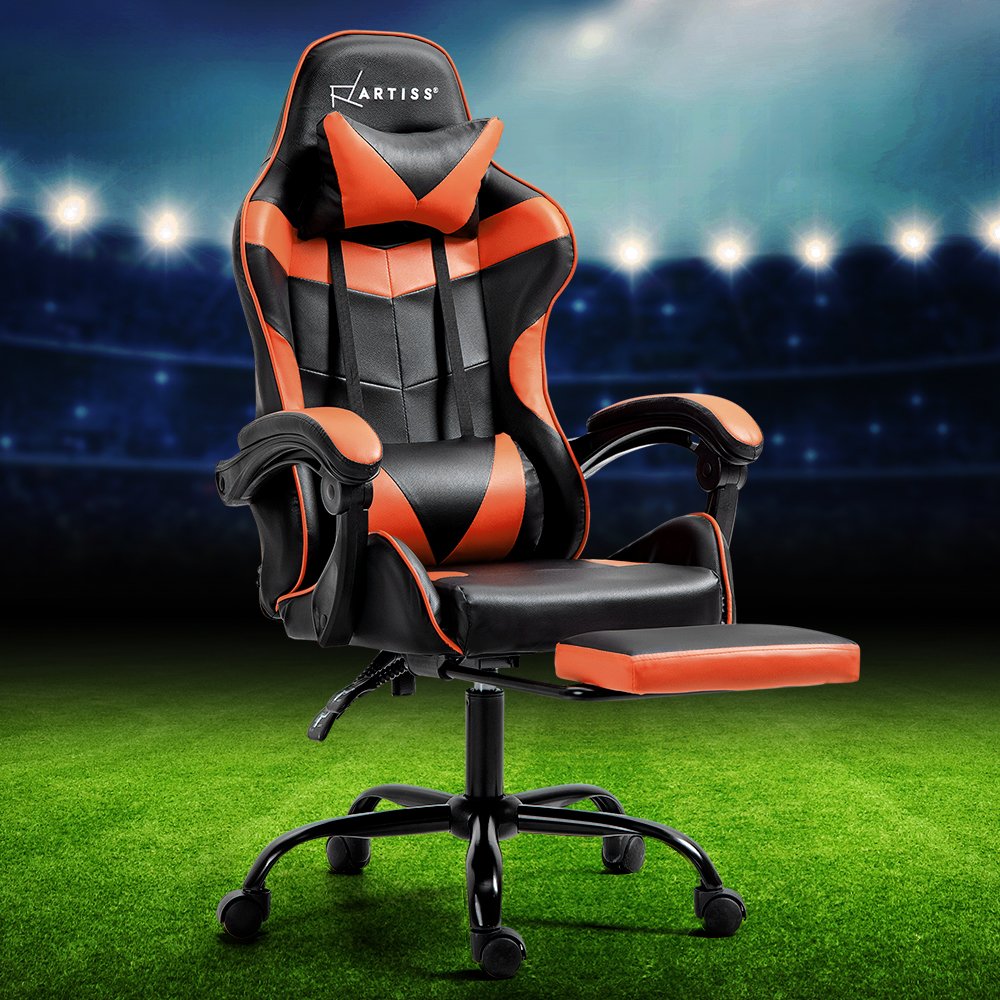 Artiss Comfy Gaming Office Chair with Footrest