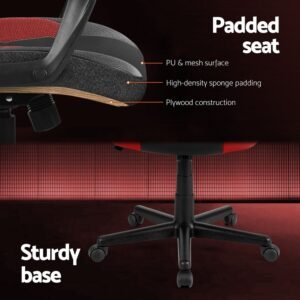 Artiss Gaming Chair Computer Chair in Red - Image 6