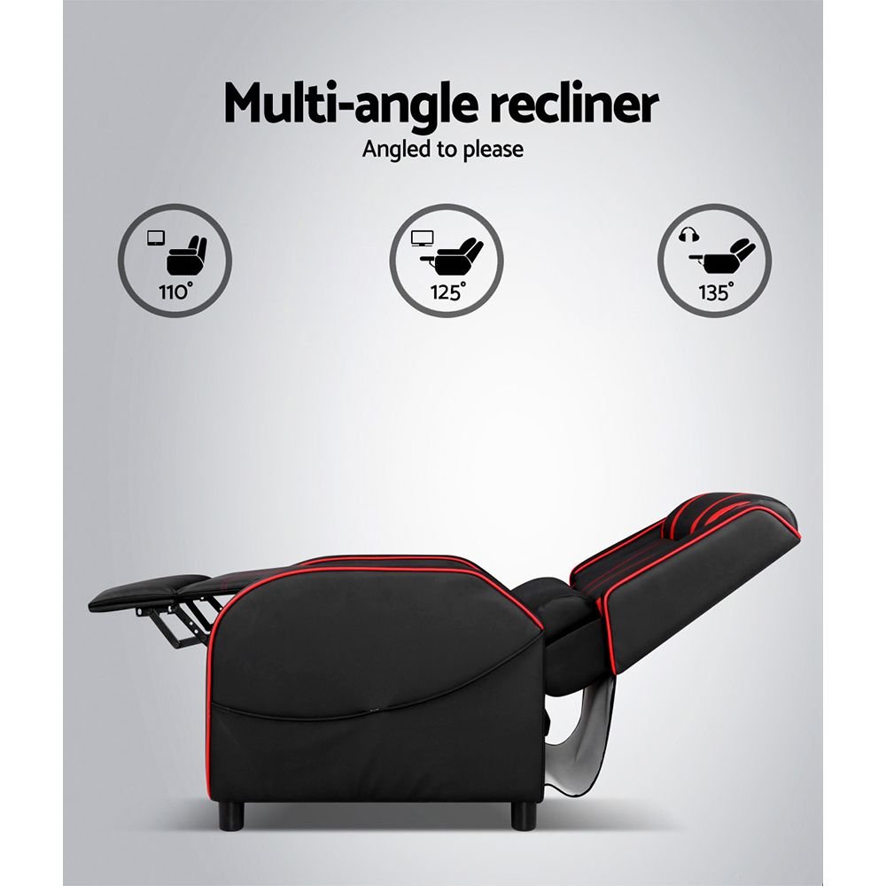 Artiss Gaming Recliner Chair in Black - Image 6