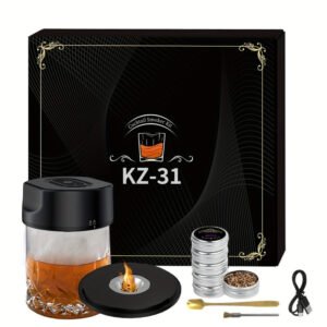 Alternative view of Automatic Electric Whiskey Smoker Set - USB Rechargeable