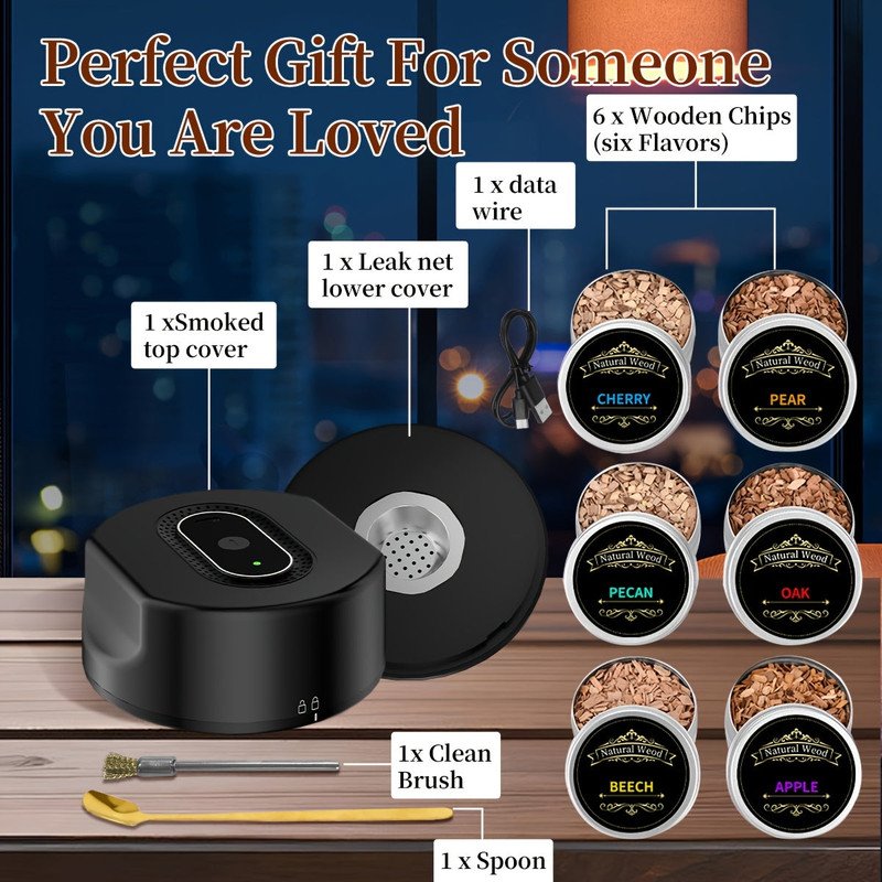 Automatic Electric Whiskey Smoker Set - USB Rechargeable - Image 5