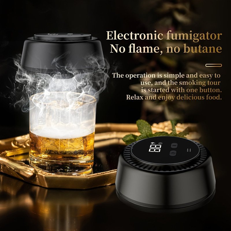 Automatic Electric Whiskey Smoker Set - USB Rechargeable - Image 6