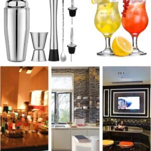 Alternative view of Stainless Steel Cocktail Shaker Set - 6 Pieces
