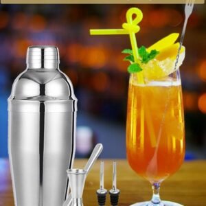 Stainless Steel Cocktail Shaker Set - 6 Pieces - Image 4