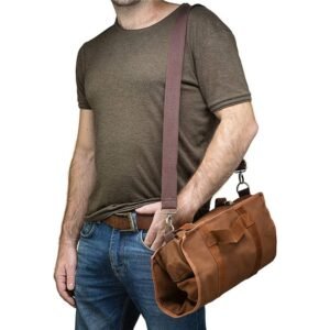 Portable Canvas Bartender Bag - Roll Up Travel Bag - Image 3