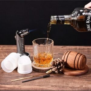 Complete Cocktail Smoker Kit with Accessories & Glasses - Image 3