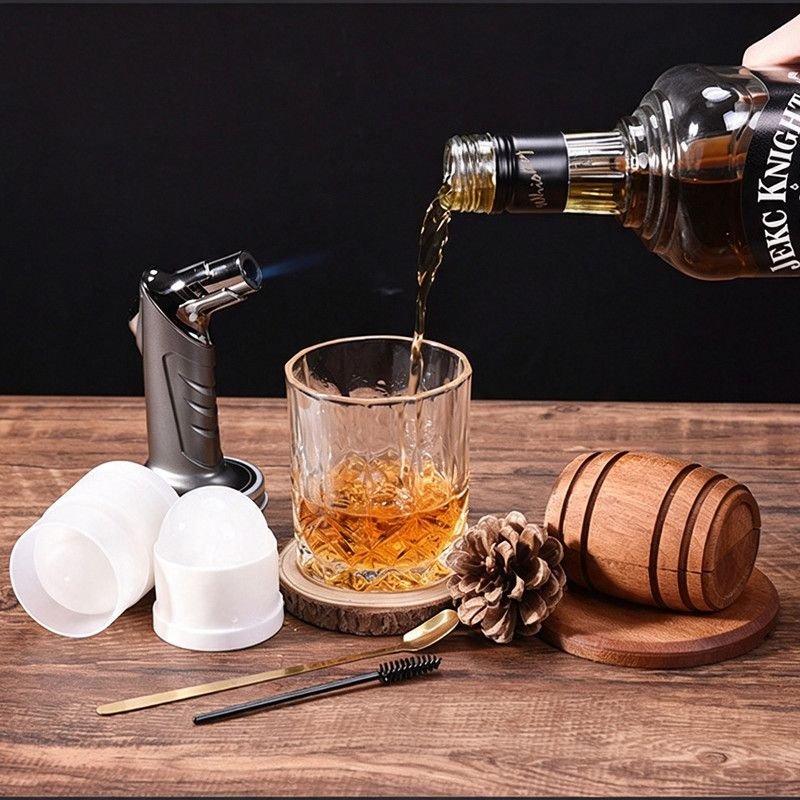 Complete Cocktail Smoker Kit with Accessories & Glasses - Image 3