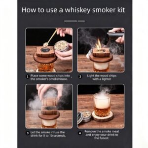 Complete Cocktail Smoker Kit with Accessories & Glasses - Image 5