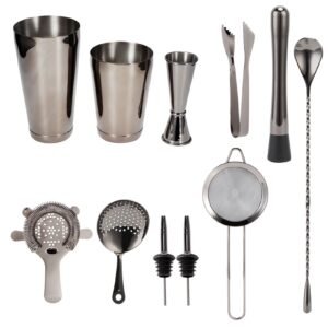 Alternative view of 11-Piece Cocktail Shaker Bartender Kit - Stainless Steel