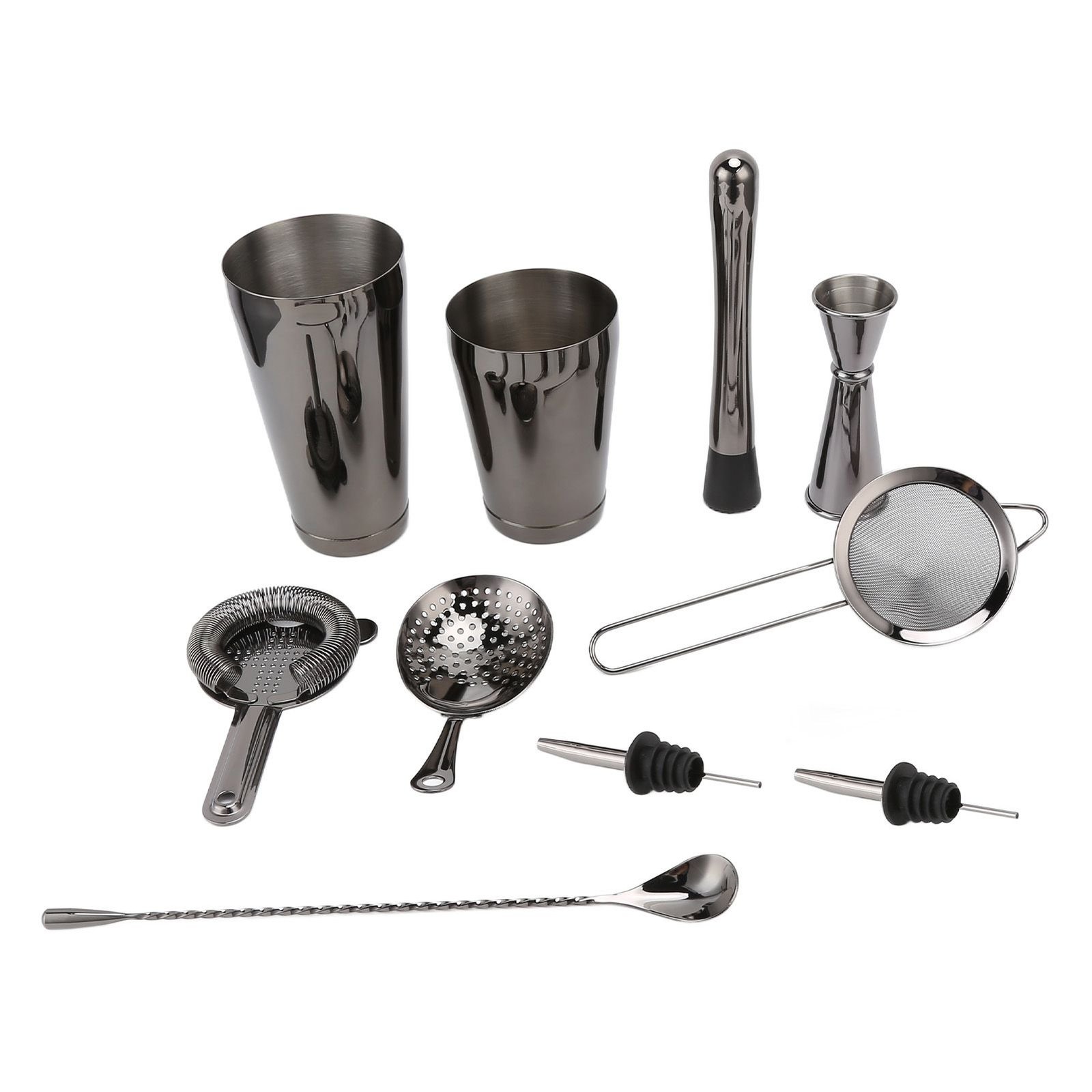 11-Piece Cocktail Shaker Bartender Kit - Stainless Steel - Image 6