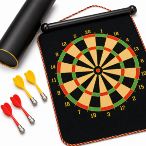 12 Inch Magnetic Dart Board Set with 4 Darts - Image 3