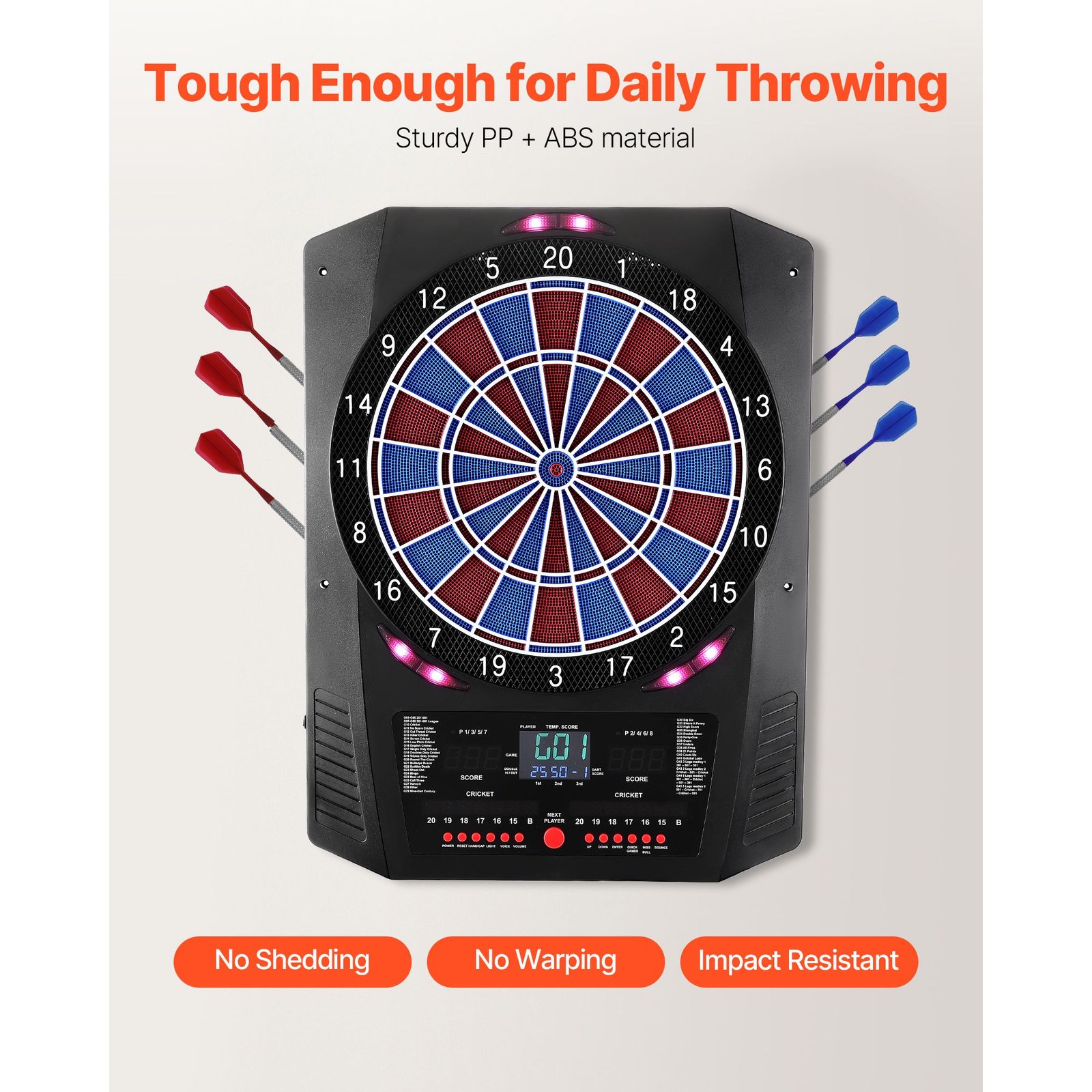 Electronic Dart Board with 45 Games & 8 Player Support - Image 5