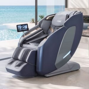 4D Double-Core Massage Chair with Heat – Grey, 20 Programmes